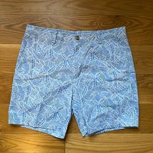 Khaki Shorts Floral Design